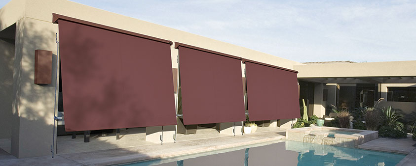 Straight Drop Awnings for Commercial Shade